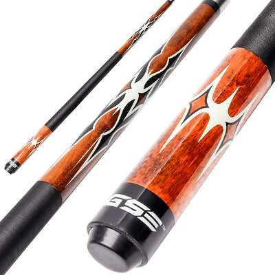 GSE 58" Brown 2-Piece Canadian Maple Pool Cue Stick (18oz - 21oz Available)