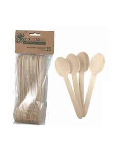 Alpen Wooden Spoon 155mm 25 Pack - Picture 1 of 1