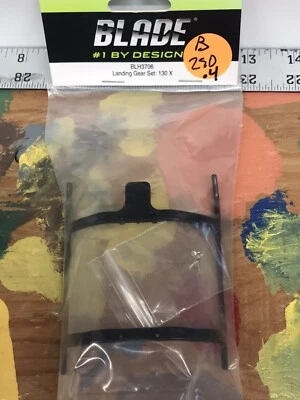 Blade BLH3706 Black Landing Gear / Skids Set: Blade 130X NewInPack USA Shipped - Image 1 of 3