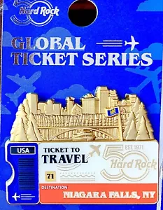 2022 HARD ROCK CAFE NIAGARA FALLS NY USA 50TH ANNIVERSARY TICKET TO TRAVEL PIN - Bild 1 von 2