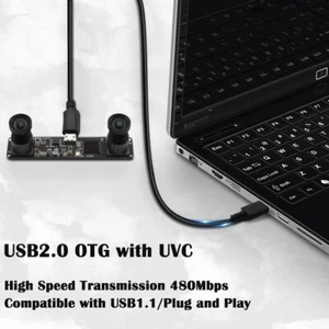 Módulo de cámara web mini USB estéreo sincronizado ELP 960P con doble lente - Imagen 1 de 12