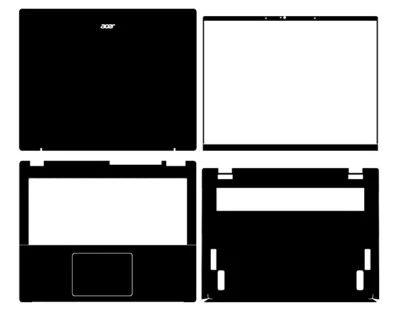 Carbon Vinyl Sticker Skin Decals Guard for Acer Swift Go N23C6-SFG14-71 14" 2023 - Image 1 of 4