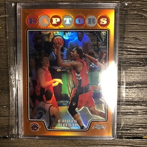 2008-09 TOPPS CHROME CHRIS BOSH ORANGE REFRACTOR RC 56/499 #134 HOT GRADE READY