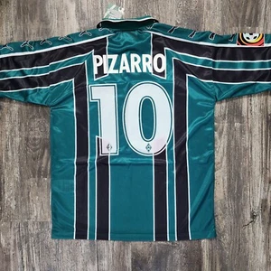2000 Puma Werder Bremen Home Soccer Jersey Claudio Pizarro Men S Peru Bundesliga - Picture 1 of 12