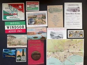 Reise Ephemera | Neapel & Italien primär | Prospekte, Menüs, Karten & Etiketten - Bild 1 von 6