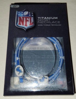 Detroit Lions  21"  Titanium Sport Necklace - Image 1 of 2
