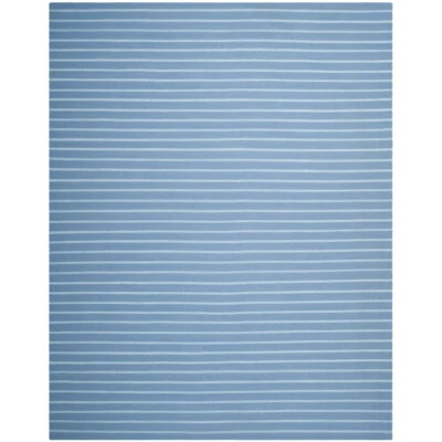 SAFAVIEH Dhurries Collection DHU313A Handwoven Blue Rug - Image 1 of 4