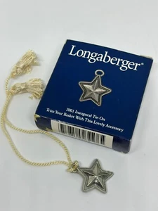 VTG Y2K Longaberger Basket Tie-On Inaugural "The Homestead" Ceramic Ornament USA - Picture 1 of 5