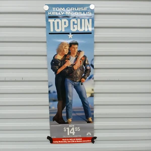 Top Gun Vintage Videothek Filmplakat Werbung Tom Cruise Kelly McGillis - Bild 1 von 8