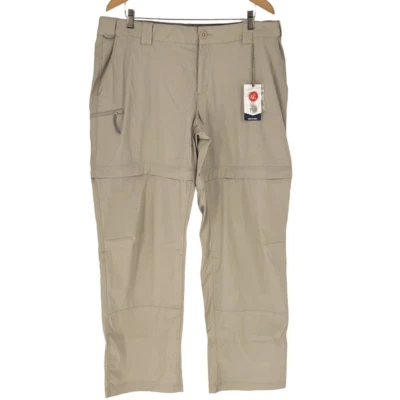Pantalones convertibles Bass Pro Peyote Ultimate Angler beige talla 18 para mujer nuevos con etiquetas Foto 1 de 4