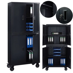 AREBOS 195x90x40 cm Archivador Armario de Oficina | Armario de Almacenamiento - Imagen 1 de 12