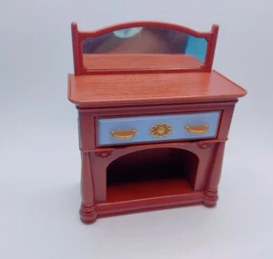 Fisher Price Loving Family Casa de Muñecas Comedor Espejo Buffet Gabinete - Imagen 1 de 9