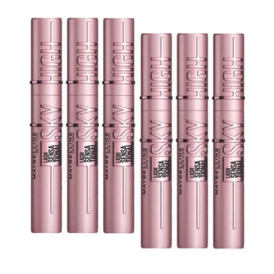 6x Maybelline Lash Sensational Sky High Washable Mascara 7.2ml 01 Very Black - Picture 1 of 9
