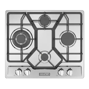 Empava 24 in. Gas Stove Cooktop 4 Italy Sabaf Sealed Burners - Picture 1 of 17