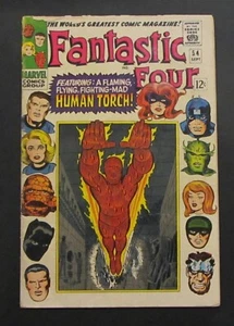 FANTASTIC FOUR #54 COMIC BOOK (MARVEL,1966) 3RD APP OF BLACK PANTHER - Picture 1 of 13