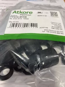 ATKORE FLEXICON FPA16-M16B 16 MM IP66 NERO DRITTO GHIANDOLA FILETTATURA ESTERNA 10 SACCHETTI - Foto 1 di 1