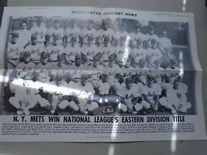 N.Y. Mets 12'' x 18'' Photo Mets Win National League's Eastern Division Title - Picture 1 of 3