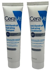 CeraVe Anti-Dandruff Hydrating Shampoo 1% and Conditioner 0.5% ~ Travel Size - Picture 1 of 2
