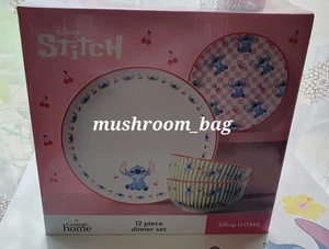 Disney Stitch Cherry's 12 Piece Dinner Set - Picture 1 of 5