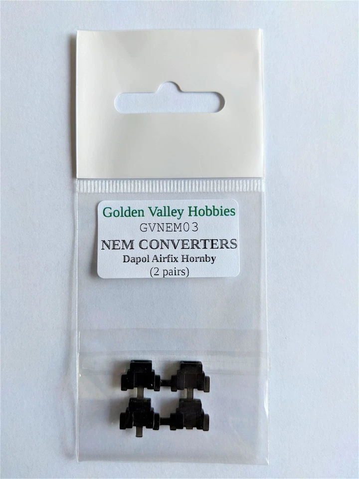 Conversion NEM pockets for Hornby, Dapol and Airfix (2 pairs) GVH NEM03 - Image 1 of 1