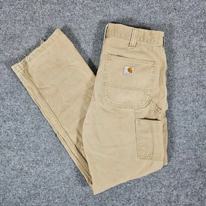 Carhartt Relaxed Fit Carpenter Hose Beige Herren Tagged 33x32 Act 31x29 Defekt - Bild 1 von 9