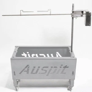 Auspit Stainless Steel Camping Spit Rotisserie | Portable Spit Roaster BBQ - Picture 1 of 19