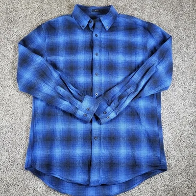 Mens Pendleton Mason Blue Plaid Button Down Long Sleeve Shirt Size Medium - Image 1 of 4
