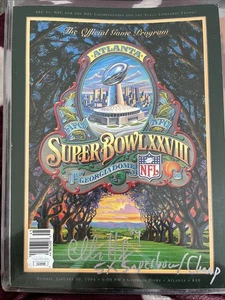 Charles Haley Signed Super Bowl XXVIII Program JSA - Picture 1 of 5