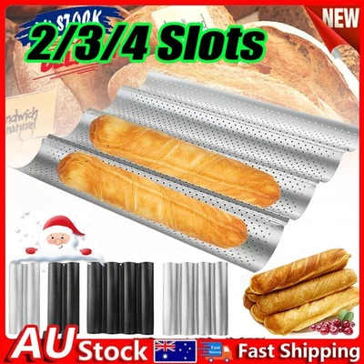 Baguette MouHQ Baking Tray Cooking Tools Non-Stick Cake Toast French Bread MoTK - image 1 of 4