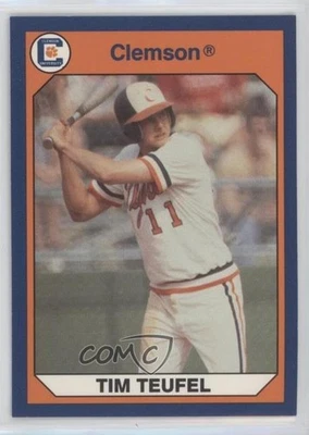 1990 Collegiate Collection Clemson Tigers Tim Teufel #23 - Image 1 of 2