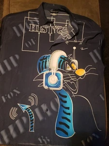 Camicia Uomo Originale Collezione Fox Bottoni XXL Storia Hip Hop Musica Gatto - Foto 1 di 6