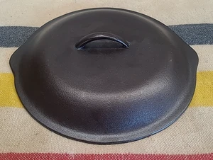Un-Branded Lodge Cast Iron Basting Lid #9 - Freshly Restored - Very Nice! - Picture 1 of 6