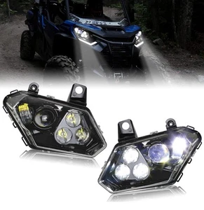 Can-Am LED Headlights Maverick Trail Sport Commander 2021-2025 - Picture 1 of 12