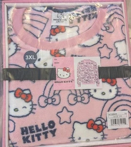 Damen Hello Kitty flauschiges Sweatshirt rosa Größe 3X - Bild 1 von 4