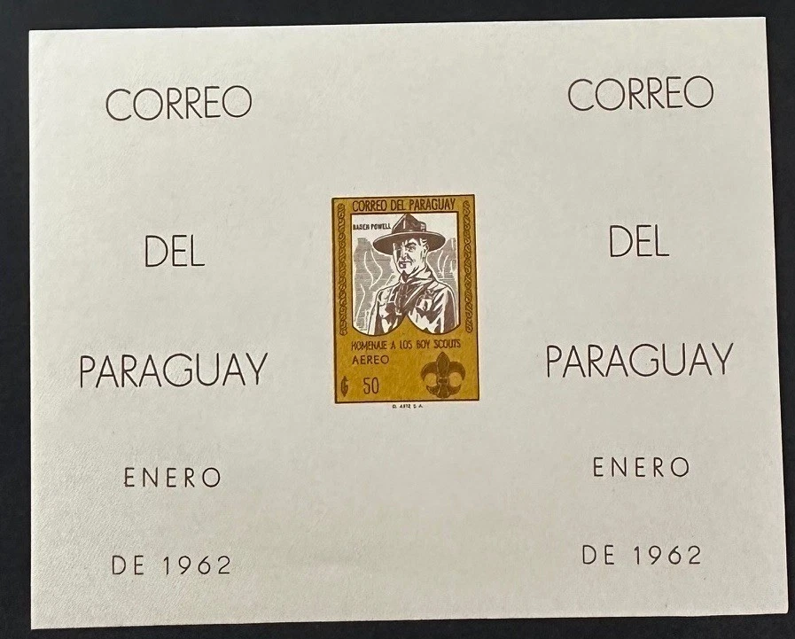 PARAGUAY  645a  Beautiful   Mint  NEVER  Hinged IMPERF Souvenir  Sheet  SCOUTING - Image 1 of 1