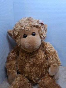 Peluche de colección Russ Berrie Morgan The Monkey Ape Chimpancé 19" bronceado dorado #7568 - Imagen 1 de 7
