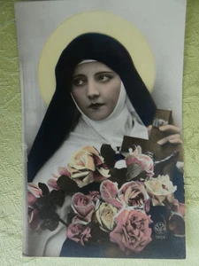 image pieuse carte postale portrait ste therese enfant jesus - Imagen 1 de 1