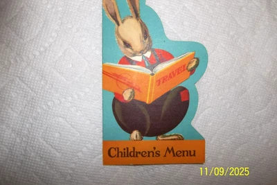 Union Pacific Railroad 1951 MENÚ INFANTIL== Conejo de Pascua Foto 1 de 4