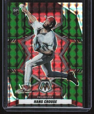2022 Panini Mosaic Green Mosaic Prizm Hans Crouse Rookie Philadelphia Phillies - Image 1 of 2