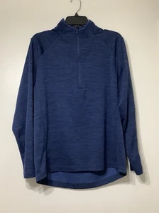 Vineyard Vines Sweater Men Medium Blue Pullover Quarter Zip Performance - Picture 1 of 10