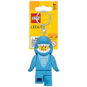 Lego Iconic Shark Suit Guy Schlüsselanhänger mit LED-Taschenlampe Spielzeuggesch - Afbeelding 1 van 10