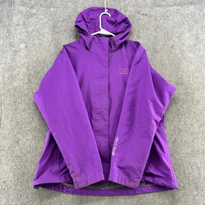 Chaqueta cortavientos Helly Hansen para mujer XL púrpura forrada de malla con capucha cremallera completa Foto 1 de 4