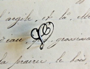 Superbe Monogramme en ARGENT massif Lettre V , initiale , maroquinerie shabby  - Picture 1 of 2