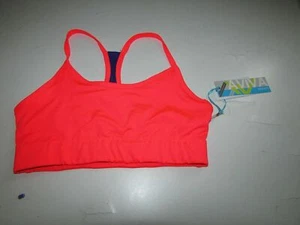 JUNIOR'S ACTIVE WEAR RACER BACK SPORT BRA TOP SIZE SMALL NEW W/TAG CORAL COLOR - Picture 1 of 2