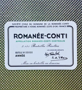 Calamita Magnet Romanee Conti Bourgogne Burgundy Pinot Noir Cote D’or Vosne DRC - Photo 1/1