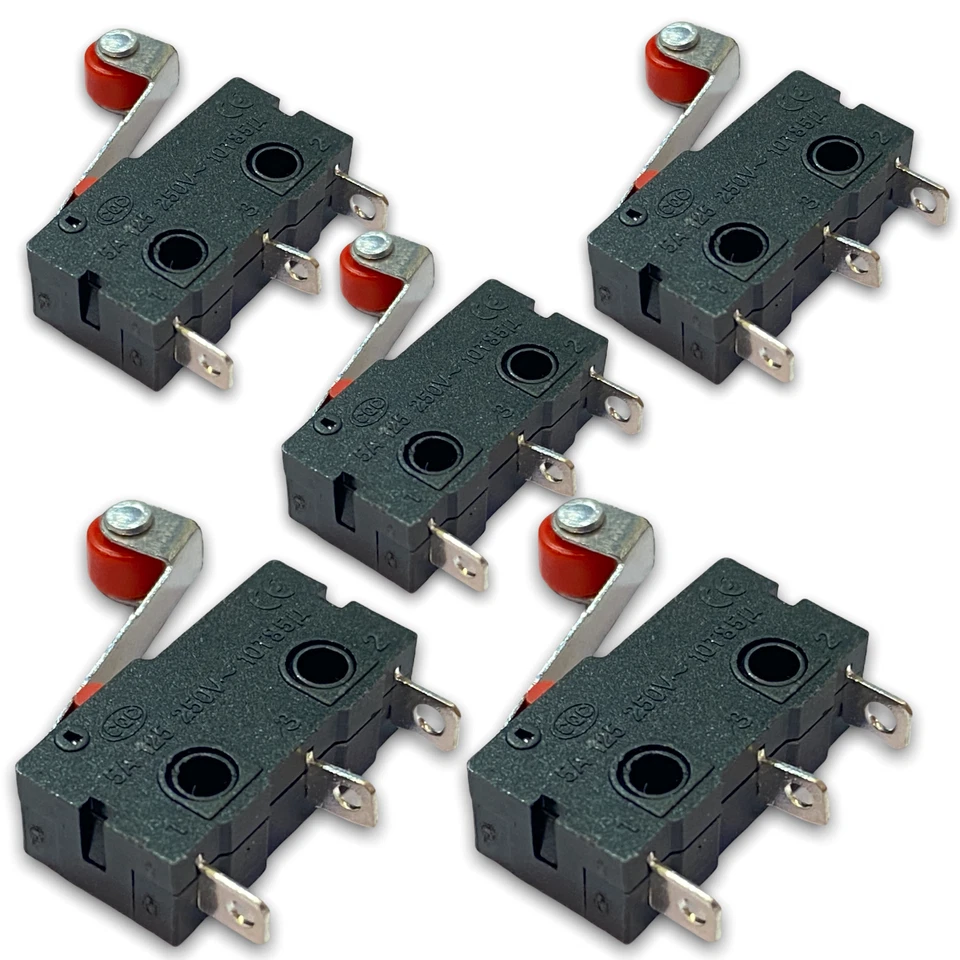 ✅ 6 Micro Endschalter Tür Schalter Rollenhebel Öffnen Schließen Schnappschalter✅ - Bild 1 von 4