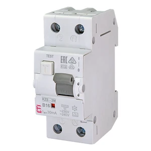 Interruptor de protección FI-LS probado por VDE / FI con interruptor de protección de línea / 1P + N - Imagen 1 de 1