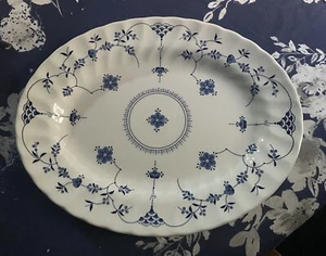 Churchill Finlandia Oval Serving Platter 12.25" Swirl Edge - Picture 1 of 3