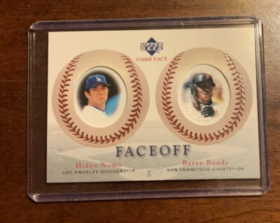 2003 Upper Deck Game Face Faceoff Hideo Nomo Barry Bonds #183 - Image 1 of 2