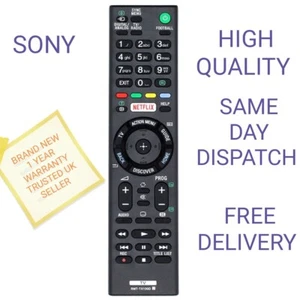 SONY TV REMOTE CONTROL RMT-TX100D REPLACEMENT FOR SONY BRAVIA SMART TV - Picture 1 of 10